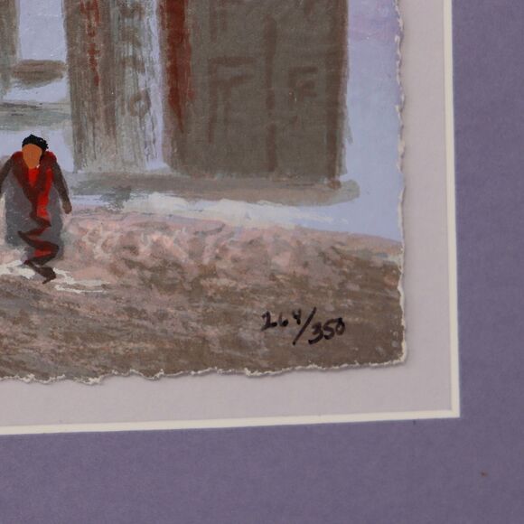 Anatole Krasnyansky “Gdansk" City Square, Hand Signed, Limited Edition Serigraph - Picture 4 of 8